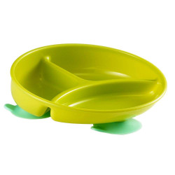 The First Years Inside Scoop Suction Sectioned Plate, Green