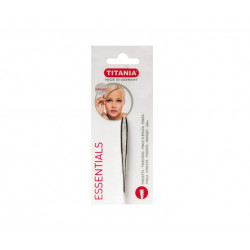 Titania medium silver striped tweezers