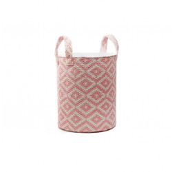 Aratextil Basket Casta, Medium Size,  Pink & White Color