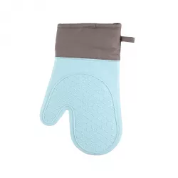 Vague Silicone Oven Glove Blue & Grey