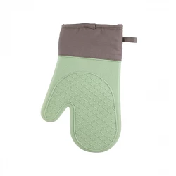 Vague Silicone Oven Glove Green & Brown