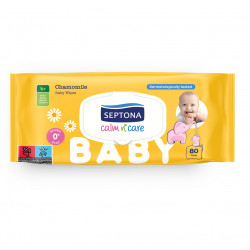 Septona Baby Wipes With Chamomile , 80