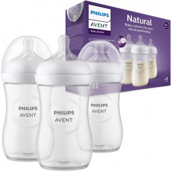 Philips Avent Natural Response Baby Bottle 260 ml  3 Bottles