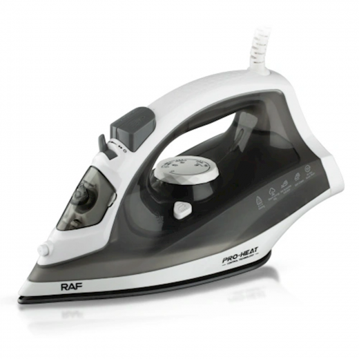 RAF Electric Steam Iron, Grey, 2400 Watt