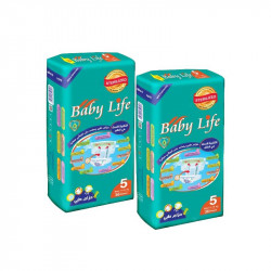 Baby Life Diapers, Size 5, 11-18 Kg, 36 Diapers, 2 Packs