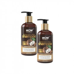 Wow Skin Science Coconut Milk Shampoo, 300ml, 2 Packs