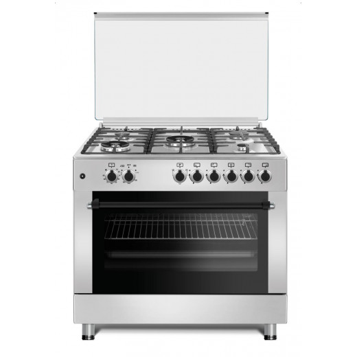 Conti, Gas Cooker 90cm,119L, White