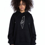 Palestine Map Hoodie  - Small