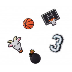 Crocs Jibbitz Symbol Shoe Charms for Crocs Basketball Star 5Pack