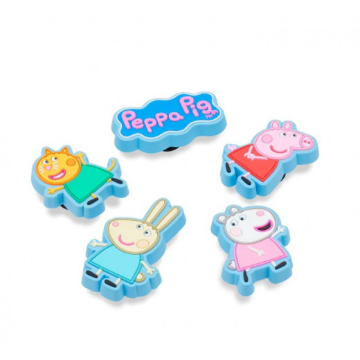 Crocs Jibbitz Symbol Shoe Charms for Crocs Peppa Pig 5 Pack