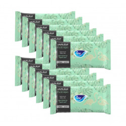 Fine Fresh Wet Wipes Pocket, Tropical Scent. 12 Wipes, 12 Packs