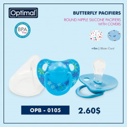 Optimal Orthodontic Silicone Pacifier 0+ - Blue