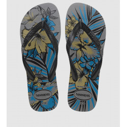 Havaianas Aloha Flip Flops  - Steel Grey 37/38