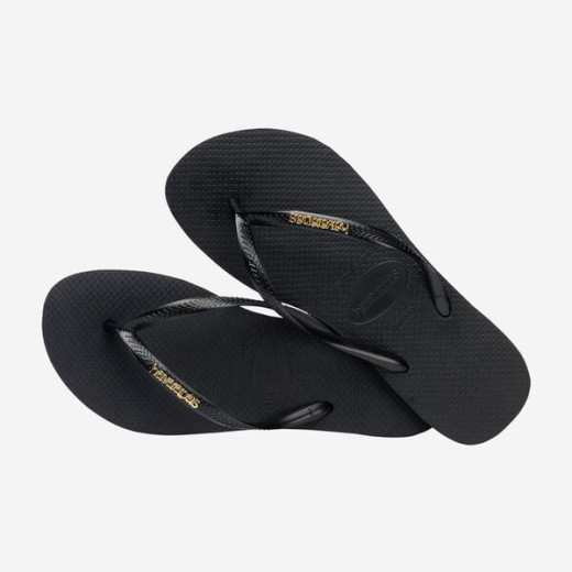 Havaianas Logo Mattalic Black/Gold 35/36