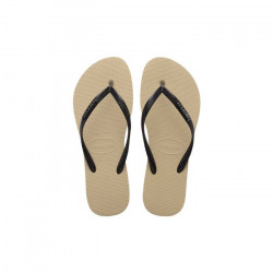 Havaianas Logo Metallic Sand Grey/Black 37/38