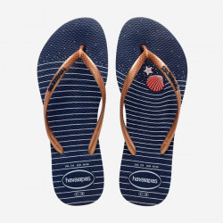 Havaianas Slim Nautical Navy Blue/Rose Gold 35/36