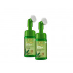 Wow Skin Science Aloe vera Face Wash With Brush, 150ml, 2 Packs