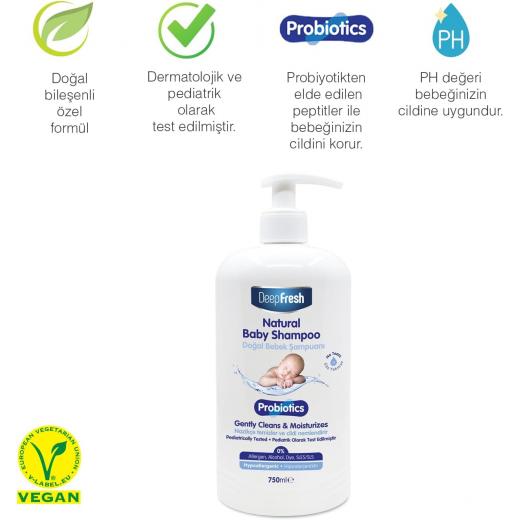 Deep Fresh Probiotic Natural Baby Shampoo - 750ml