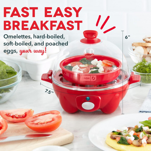 Dash Rapid Egg Cooker, Red