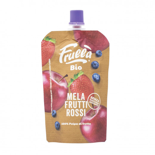 Natura Nuova 100% Organic Red Fruit Puree, 100 gram, 6 Packs