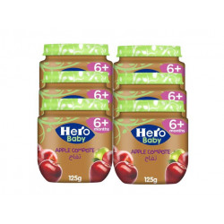 Hero Baby Apple Compote 125 gm, 6 Packs