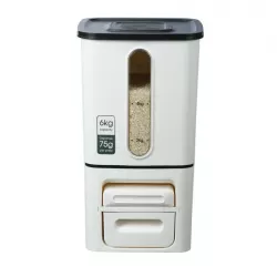 Vague Push-Serve Portion Control Storage Bin 6 Kg