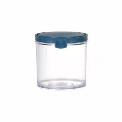 Vague Round Airtight Food Container Jar 930 ml Blue