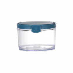 Vague Round Airtight Food Container Jar 570 ml Blue