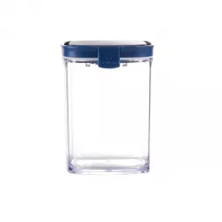 Vague Square Airtight Food Container Jar 700 ml, Blue