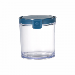 Round Airtight Food Container Jar 390 ml Blue