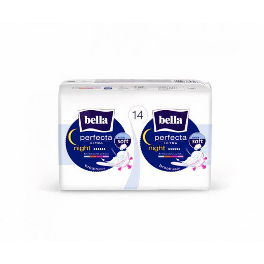 Bella Perfecta Ultra Night Extra Soft, With Wings, 14 Pieces, 3 Packs