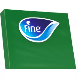 Table Napkins Fine Green 20 Sheets 3 PLY 33X33 cm (Carton of 12)