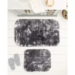 Madame Coco  Damien 2-Piece Bath Mat - gray - 50x80 cm