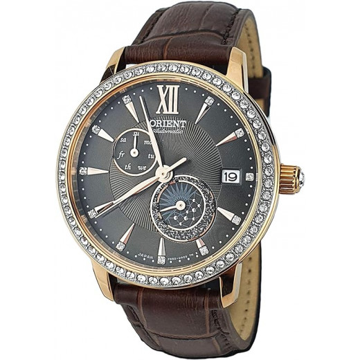 ORIENT: Mechanical Contemporary Watch, Leather Strap - 36.5mm