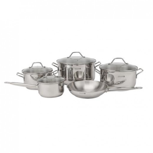 Royalford 9Pcs Stainless Steel Cookware Set RF10978