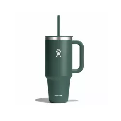 Hydro Flask - Travel Tumbler - Thermal Mug 1180 ml (40 oz) with Lockable Press-in Straw Lid, FIR