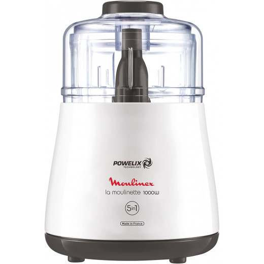 Moulinex La Moulinette Chopper With Blender, 1000 Watt, White - Dpa241