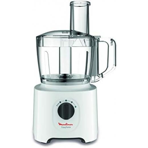 Moulinex Easy Force Food Processor, 800 Watts, 6 Attachments, White