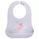 Stephen Joseph Elephant Silicone Bib Light Purple