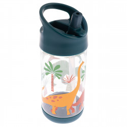 Stephen Joseph, Kids Flip Top Water Bottle Blue Dino