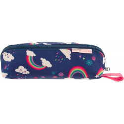 Stephen Joseph All Over Printed Pencil Pouch, Rainbow