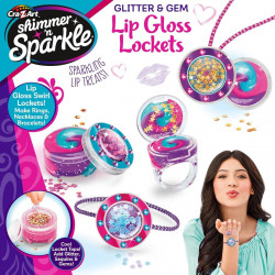 Car-Z-Art  Shimmer 'N Sparkle Glitter & Gem Lip Gloss Locket SNS-65548