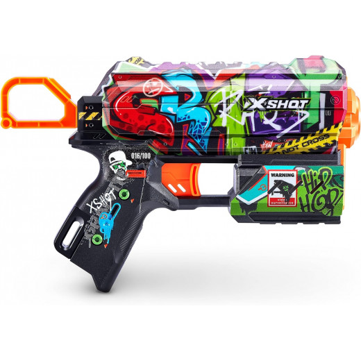 X-Shot Skins Flux Dart Blaster 2PK - Graffiti, 16 Darts by ZURU