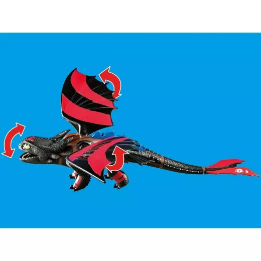 Playmobil Dreamworks Dragon Racing: Hiccup And Toothless, With Light Module