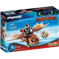 Playmobil Dreamworks Dragon Racing: Fishlegs And Meatlug