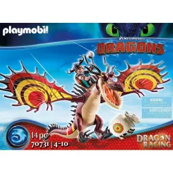 Playmobil Dreamworks Dragon Racing: Fishlegs And Meatlug