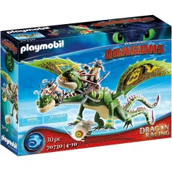 Playmobil Dreamworks Dragon Racing: Ruffnut And Tuffnut With Barf And Belch