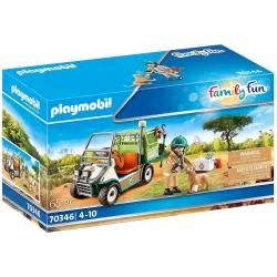 Playmobi  Family Fun Zoo Vet With Medical Cart