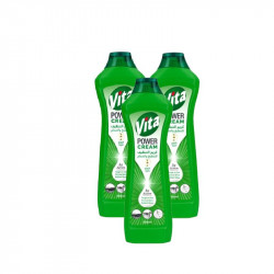 Vita Cleaning Cream for Kitchen and Bathroom, Apple 500ml, 3 Packs