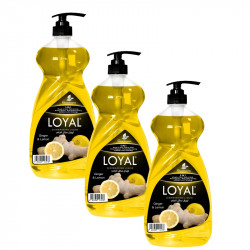 Loyal Liquid Dishwashing, Ginger & Lemon, 1500 Ml, 3 PACKS